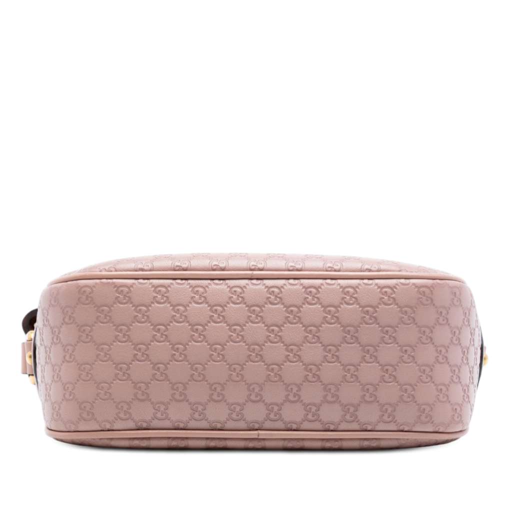 Gucci Metallic Microguccissima Sunshine Disco Camera Bag Pink Leather Good condition - Inside View
