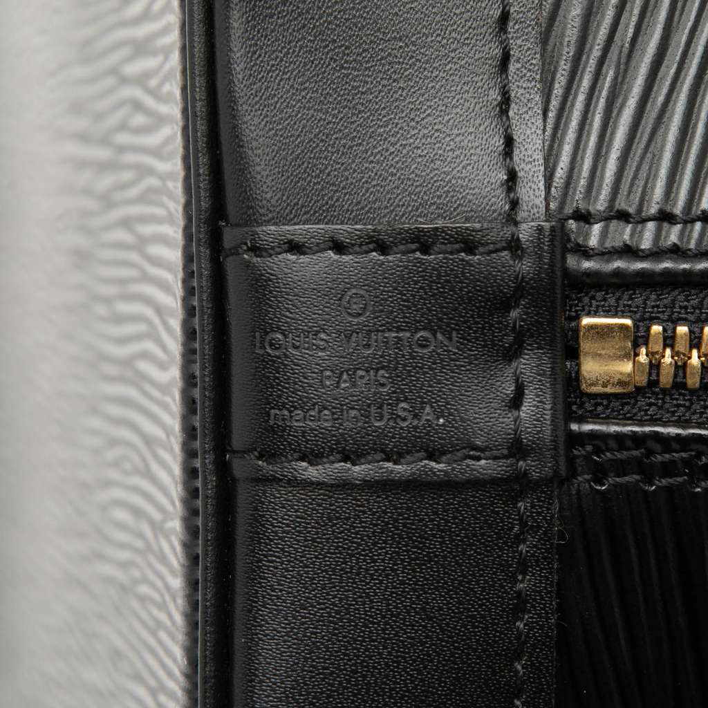 Louis Vuitton Epi Alma PM Black Leather Good condition - Box View