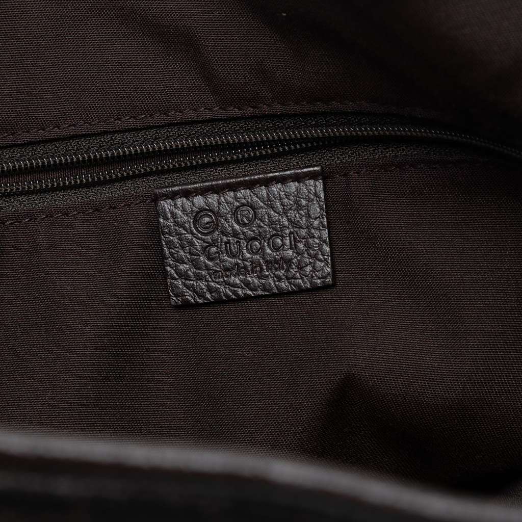 Gucci GG Denim Abbey D Ring Tote Brown Denim Good condition - Box View