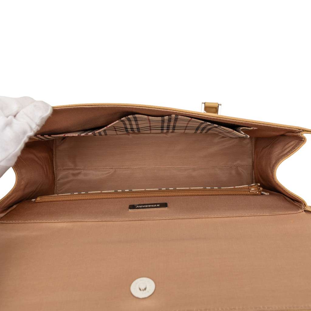 Burberry Leather Handbag Brown Leather Good condition - Model View