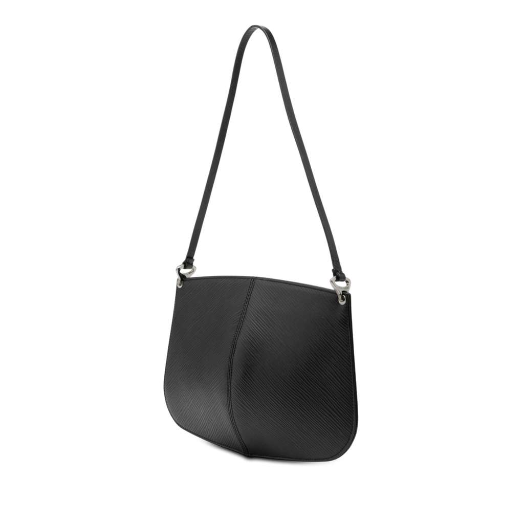 Louis Vuitton Epi Demi Lune Pochette Black Leather Good condition - Back View