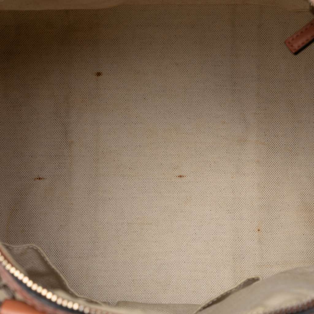 Gucci Medium GG Canvas Web Joy Boston Bag Beige Canvas Good condition - Model View