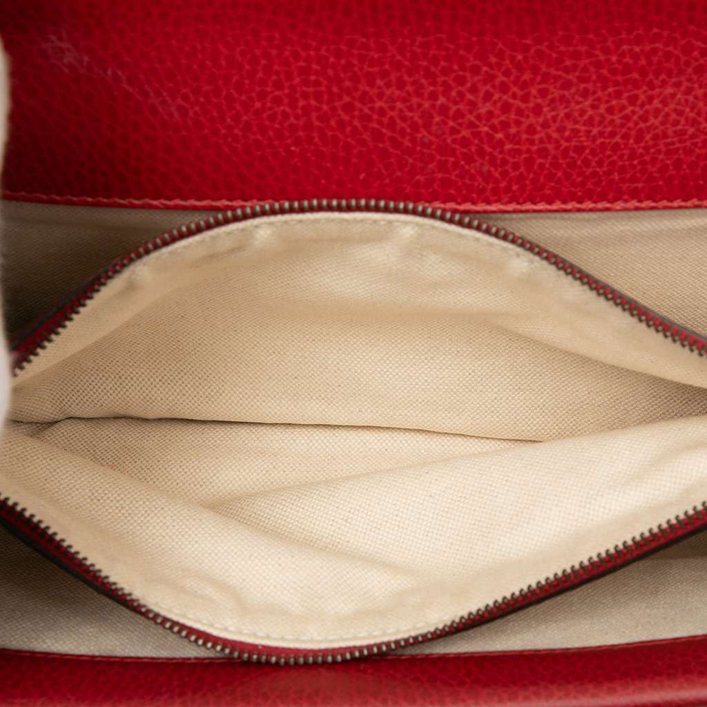 Gucci Medium Leather Dionysus Shoulder Bag Red Leather Good condition - Model View