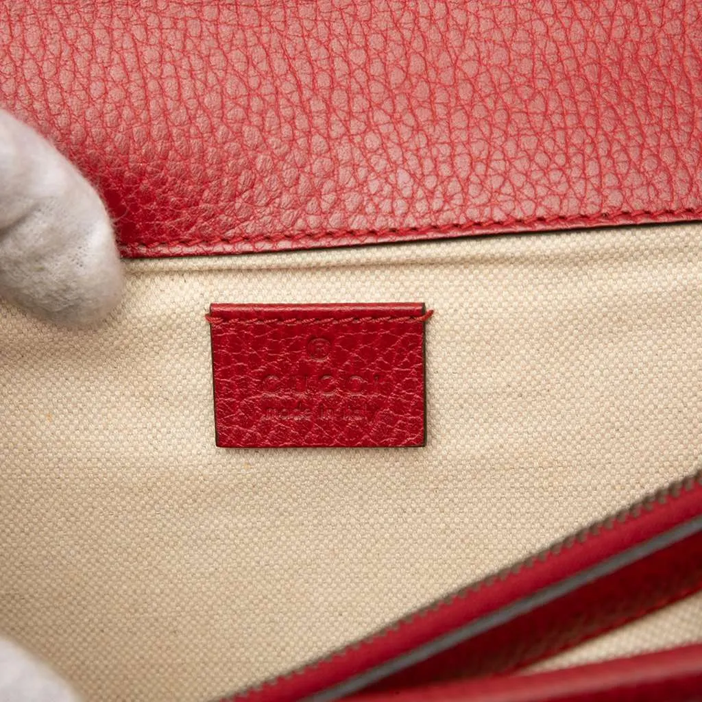 Gucci Medium Leather Dionysus Shoulder Bag Red Leather Very good - Box View
