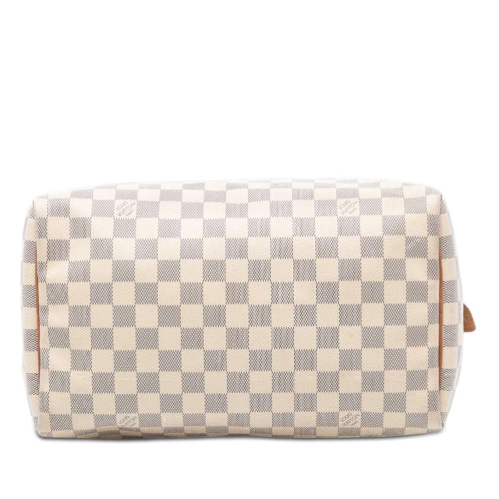 Louis Vuitton Damier Azur Speedy 30 White Good condition - Inside View