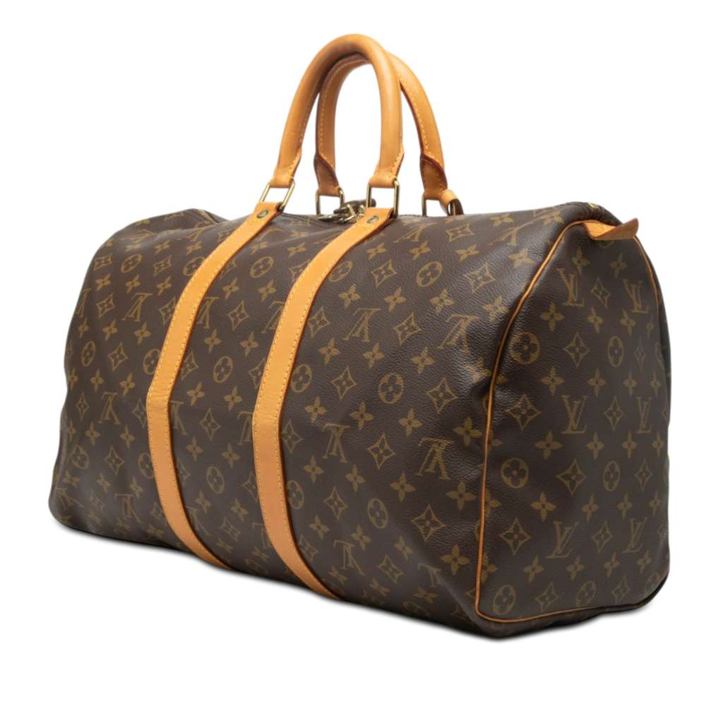 Louis Vuitton Monogram Keepall 45 Brown Fair condition - Back View