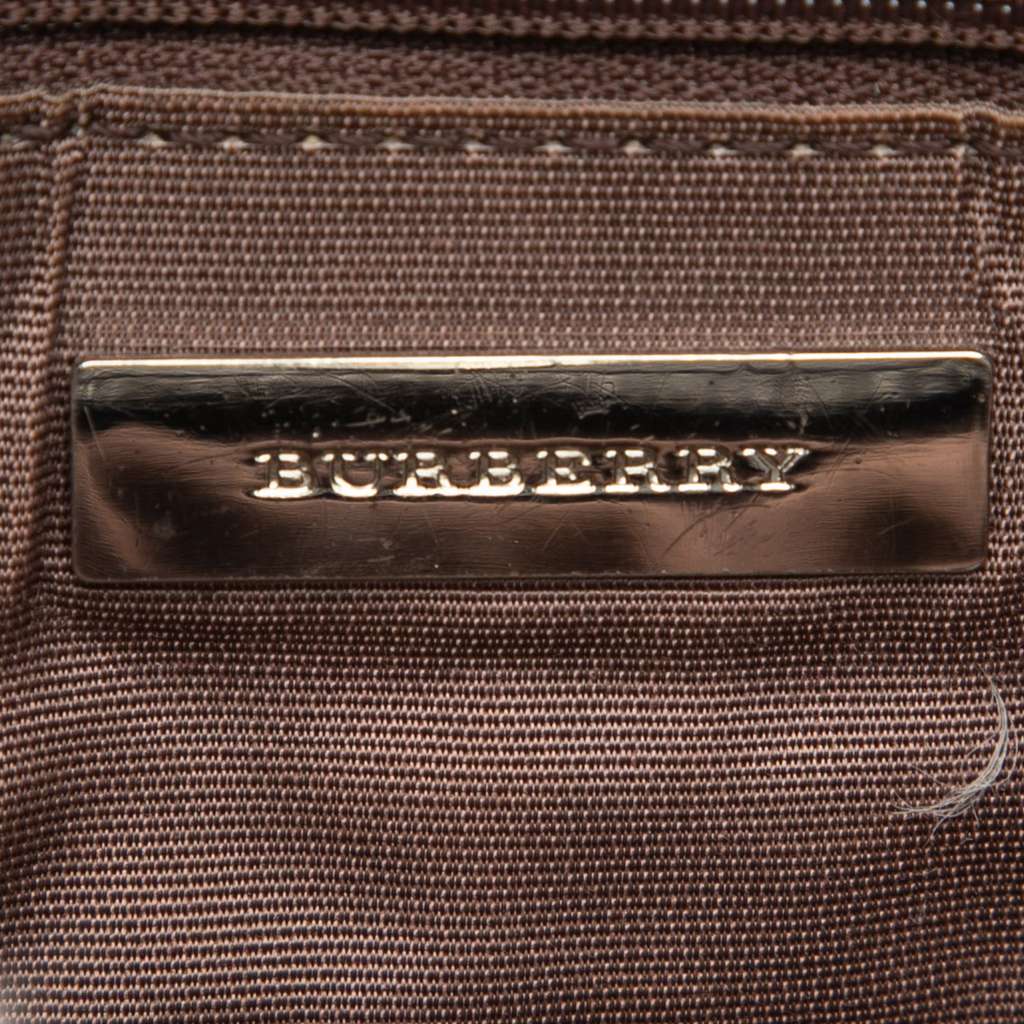 Burberry House Check Canvas Crossbody Beige Good condition - Box View