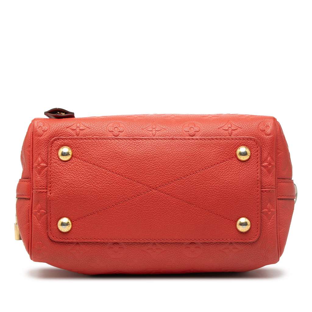 Louis Vuitton Monogram Empreinte Speedy Bandouliere 25 Red Leather Fair condition - Inside View