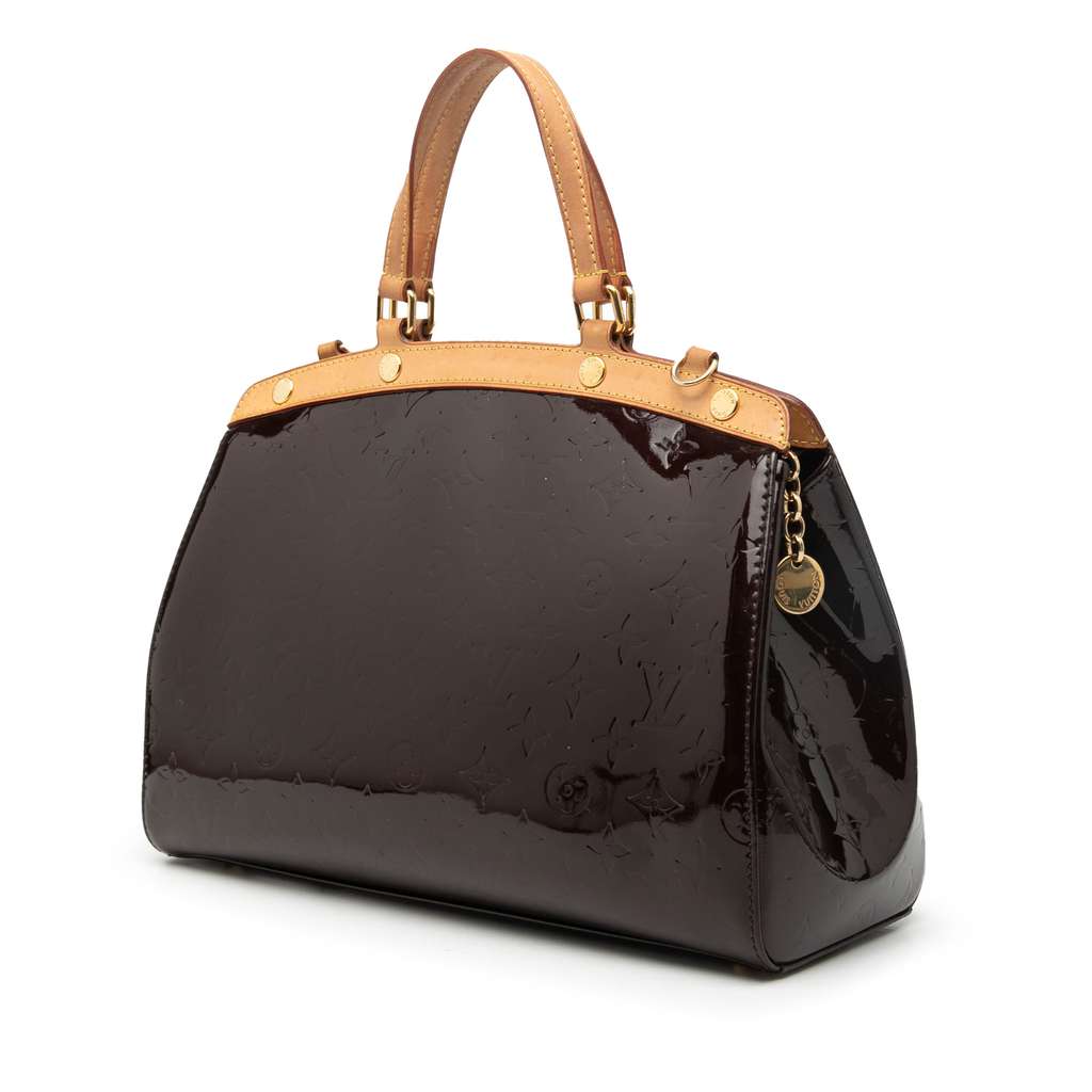 Louis Vuitton Monogram Vernis Brea MM Purple Leather Fair condition - Back View