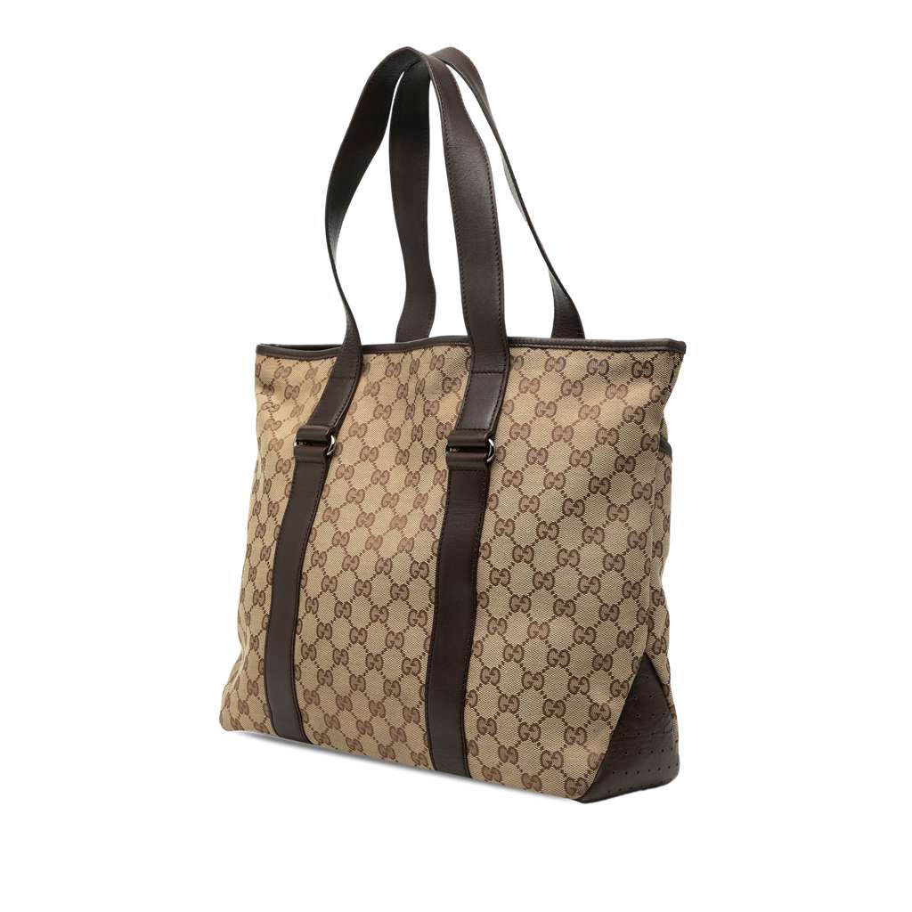 Gucci GG Canvas Tote Beige Canvas Good condition - Back View