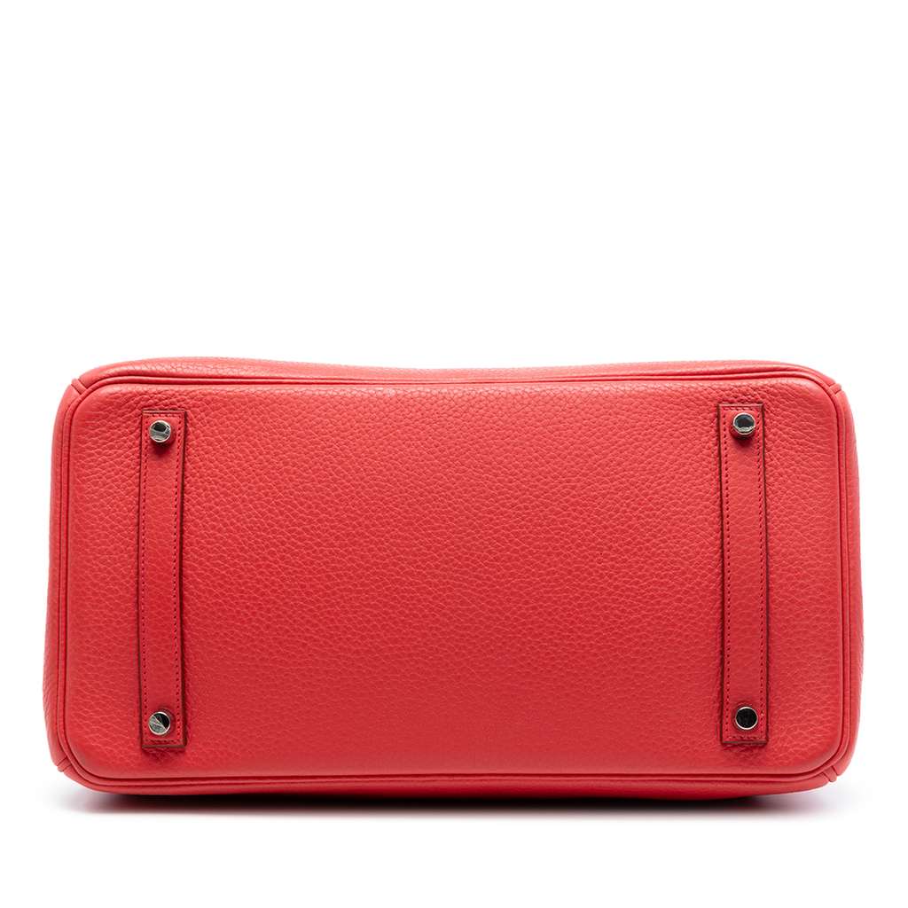 Hermès Clemence Birkin Retourne 35 Pink Leather Good condition - Inside View