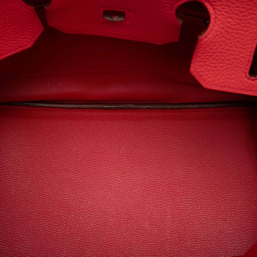 Hermès Clemence Birkin Retourne 35 Pink Leather Good condition - Model View