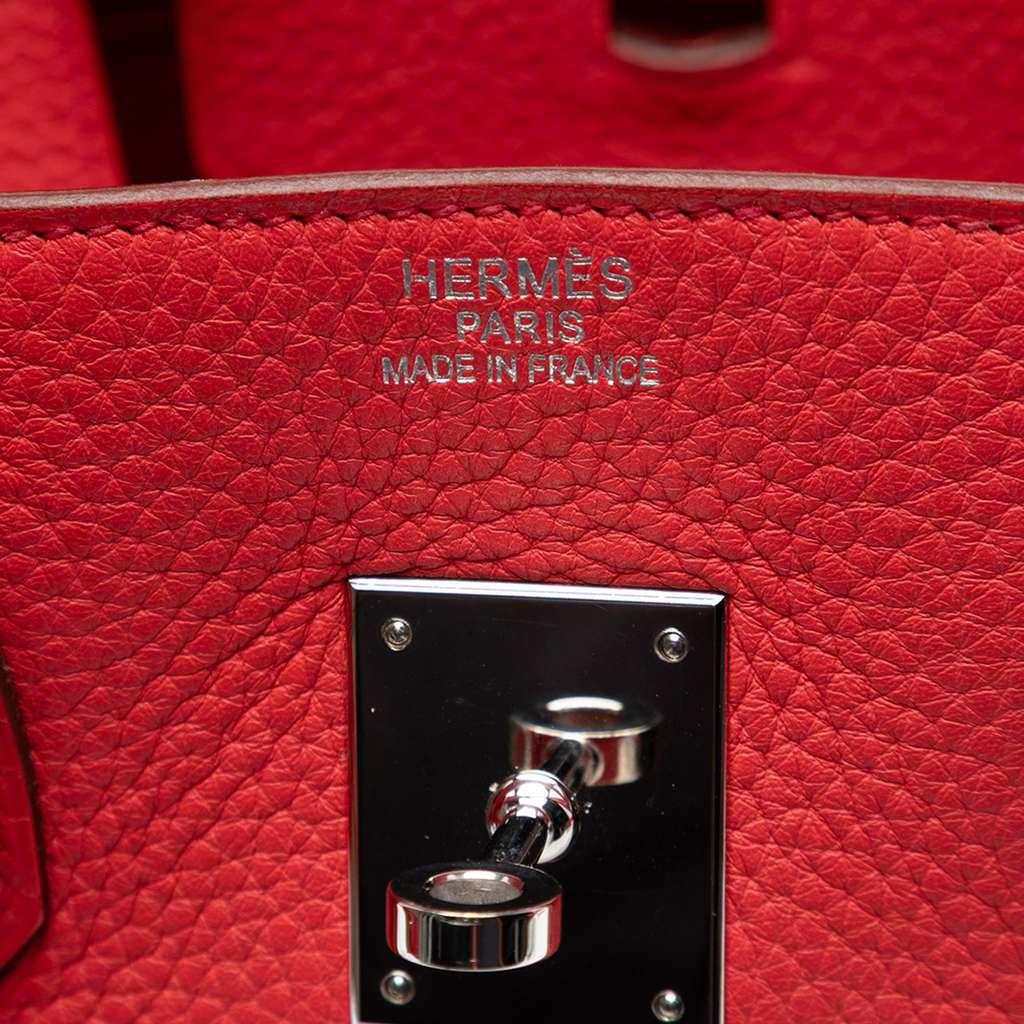 Hermès Clemence Birkin Retourne 35 Pink Leather Good condition - Box View