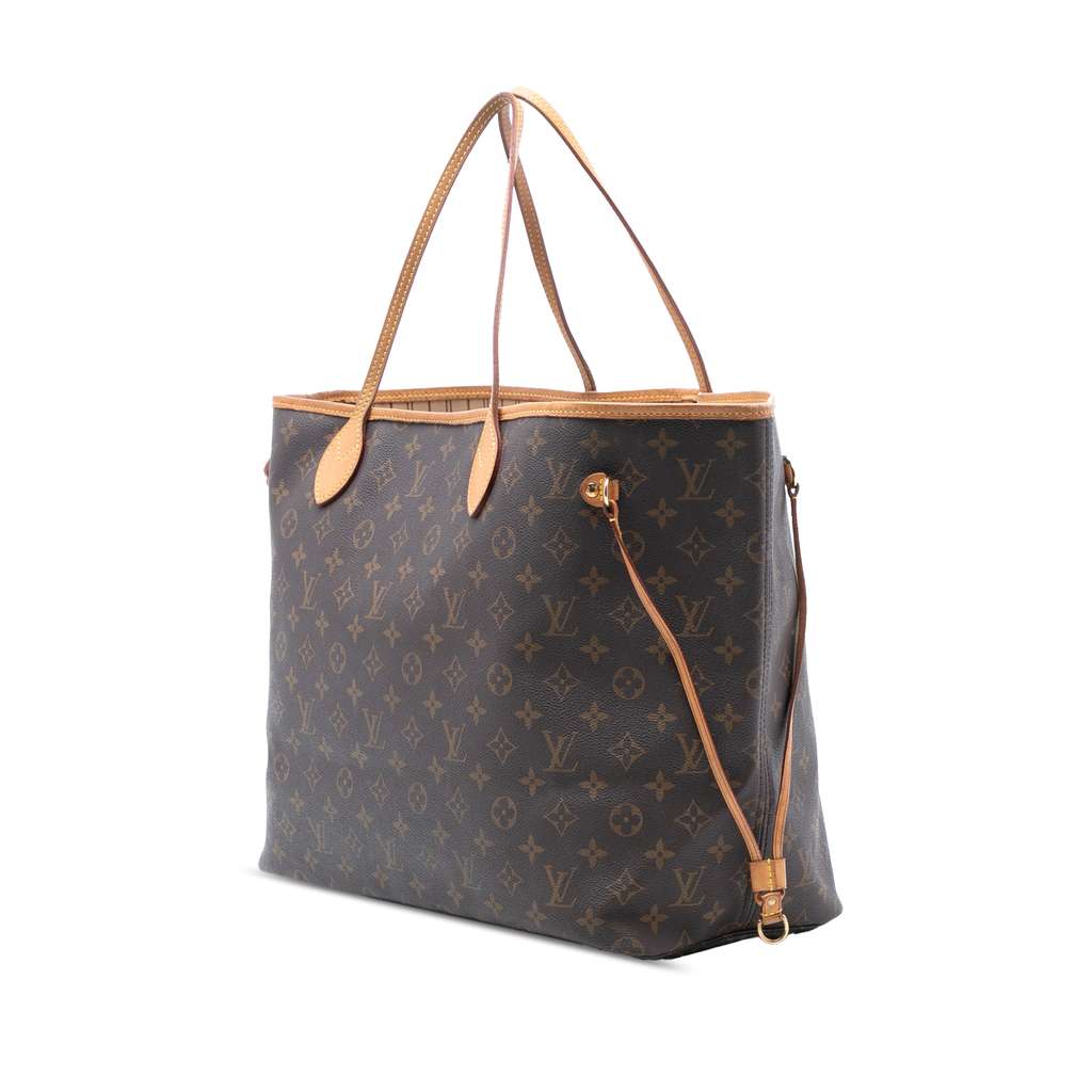 Louis Vuitton Monogram Neverfull GM Brown Good condition - Back View