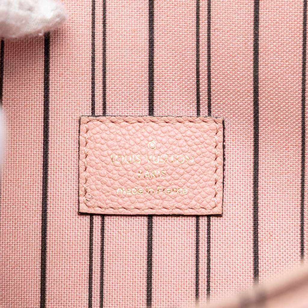 Louis Vuitton Monogram Empreinte Pochette Metis Pink Leather Good condition - Box View