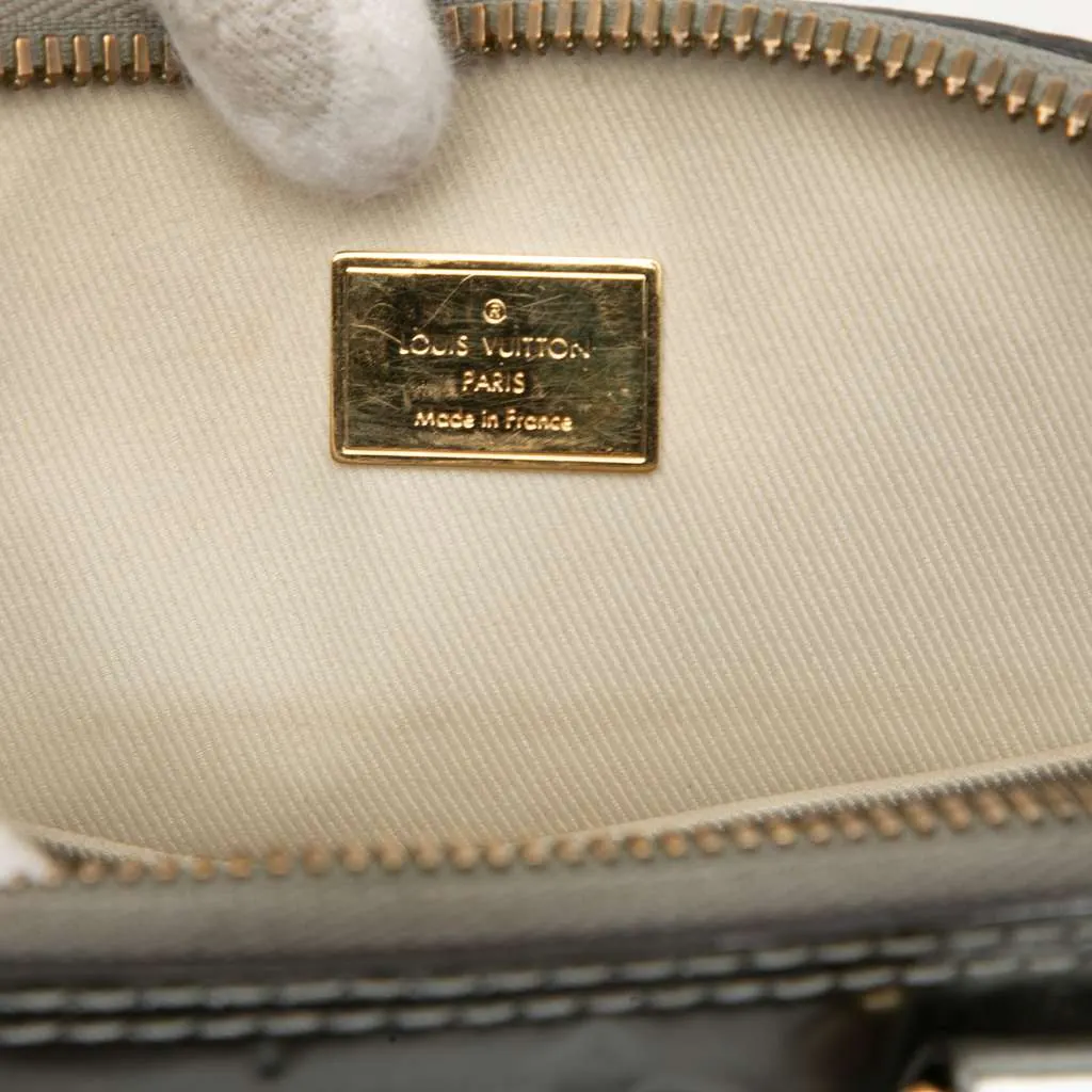 Louis Vuitton Monogram Vernis Alma BB Silver Leather Good - Box View