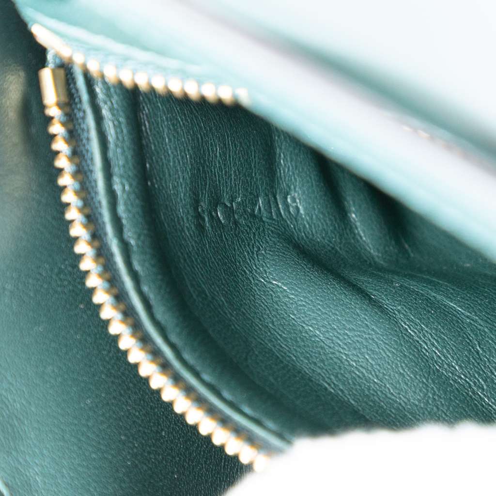 Celine Small Calfskin Classic Box Green Leather Good condition - Box View
