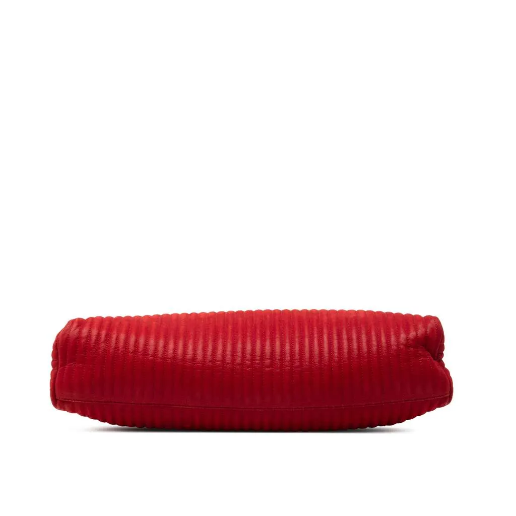 Chanel Maxi Vertical Quilted Calfskin Mademoiselle Lock Bijoux Flap Red Leather Very good - Inside View