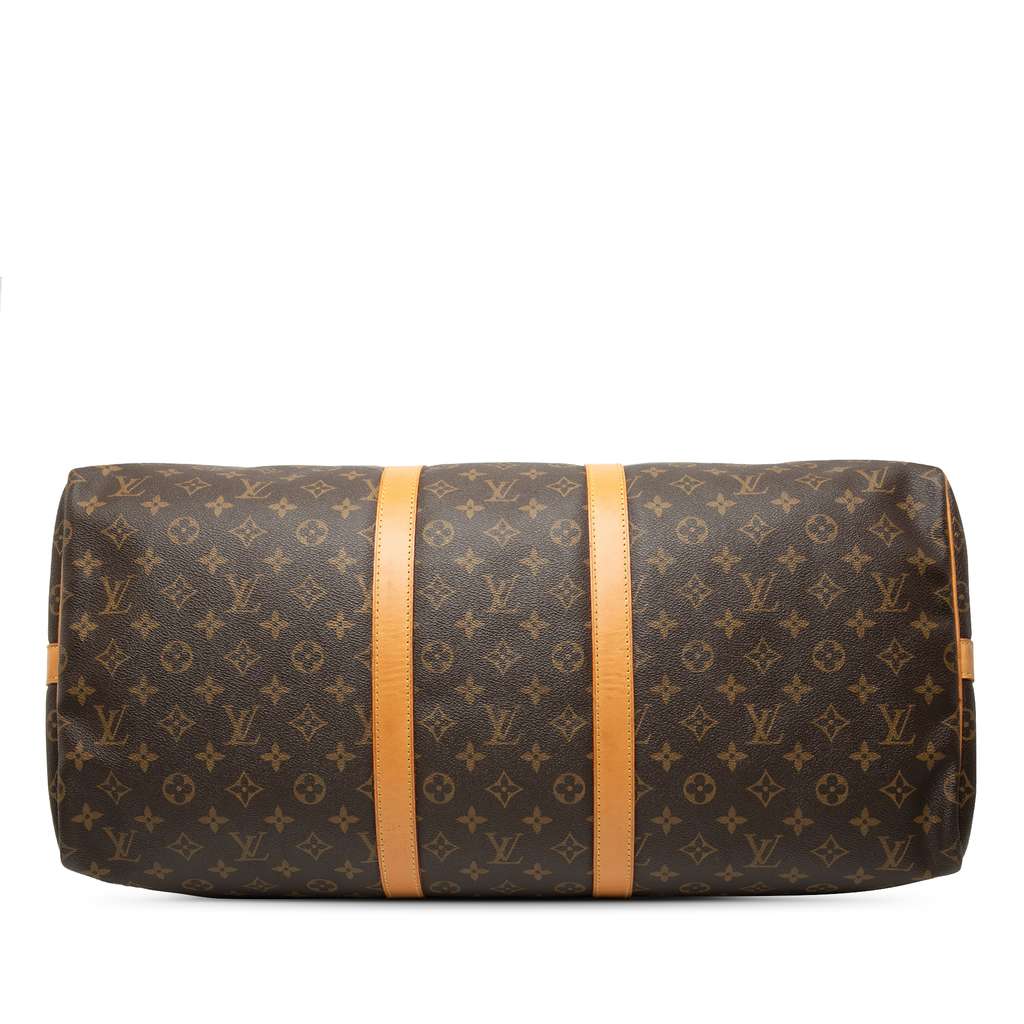 Louis Vuitton Monogram Keepall Bandouliere 55 Brown Good condition - Inside View