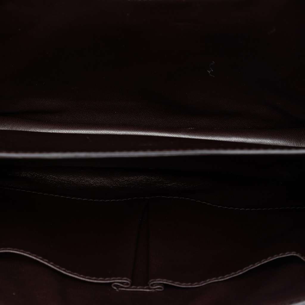 Celine Medium Calfskin and Leopard Print Pony Hair Classic Box Brown Leather Good condition - Model View