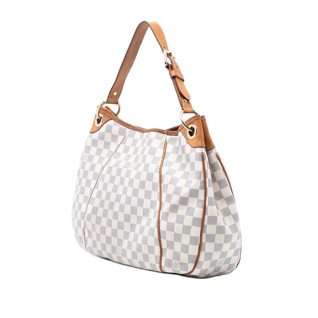 Louis Vuitton Damier Azur Galliera PM White Good condition - Back View