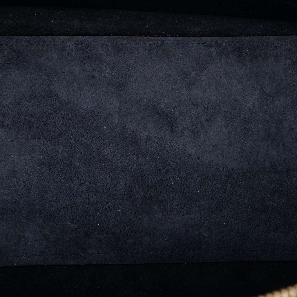 Celine Mini Grained Calfskin Belt Bag Blue Leather Good condition - Model View