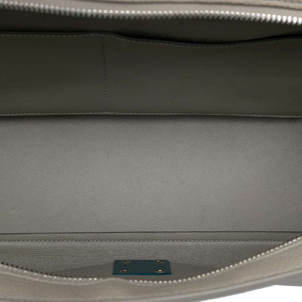 Celine Small Tricolor Leather Trapeze Satchel Grey Leather Good condition - Model View