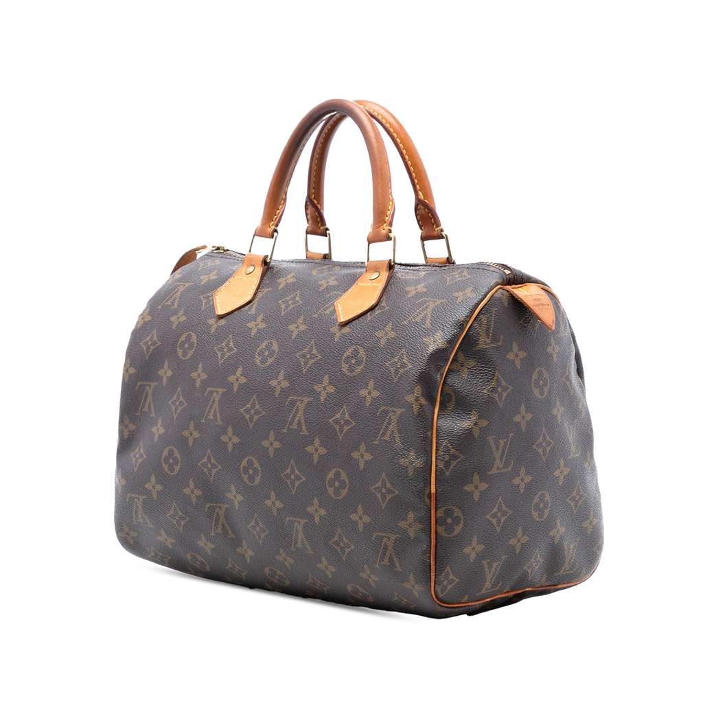Louis Vuitton Monogram Speedy 30 Brown Good condition - Back View