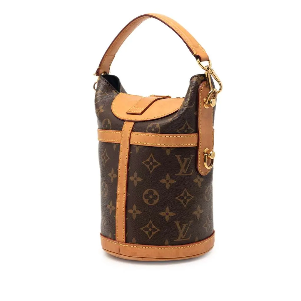 Louis Vuitton Monogram Duffle Bucket Bag Brown Canvas Very good - Back View