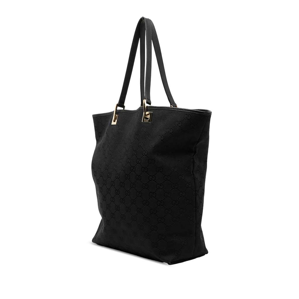 Gucci GG Canvas Tote Black Canvas Good condition - Back View