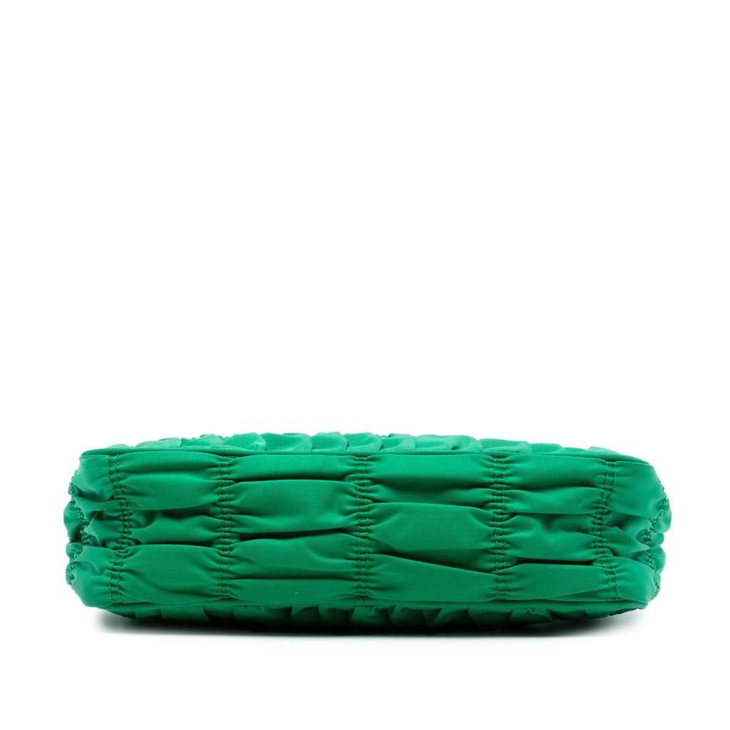 Prada Tessuto Gaufre Re Edition Shoulder Bag Green Good condition - Inside View