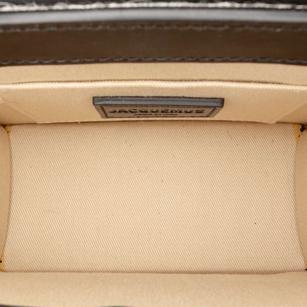 Jacquemus Pony Hair Zebra Print Le Chiquito Moyen White Good condition - Model View