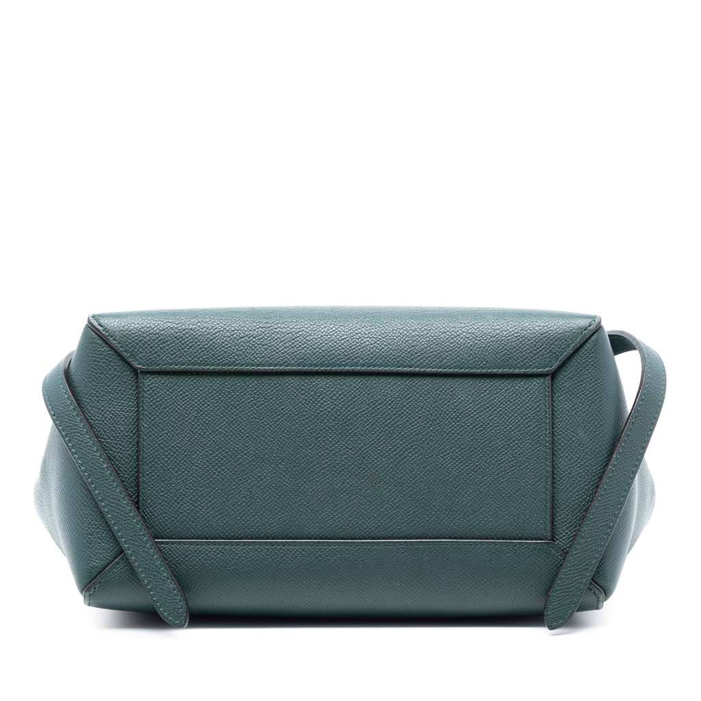 Celine Micro Grained Calfskin Belt Bag Green Leather Good condition - Inside View