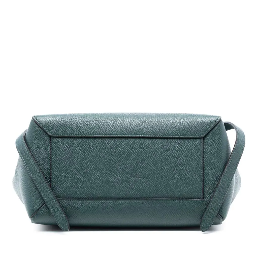 Celine Micro Grained Calfskin Belt Bag Green Leather Very good - Inside View