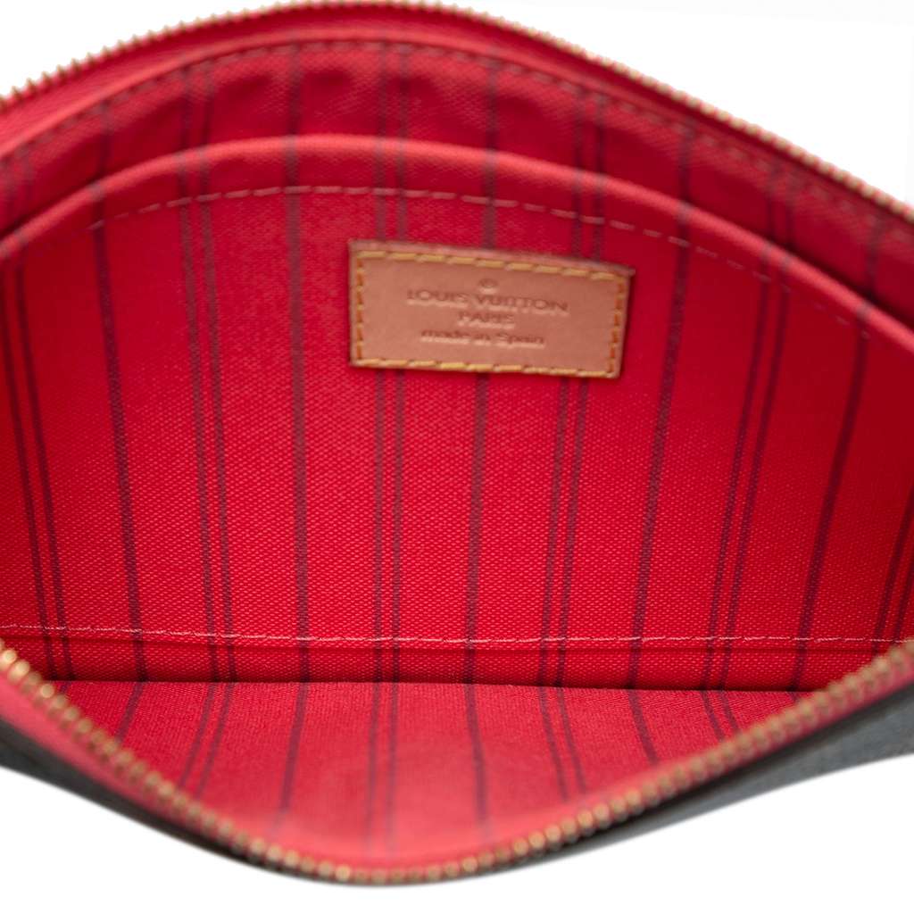 Louis Vuitton Monogram Neverfull Pouch Brown Good condition - Model View