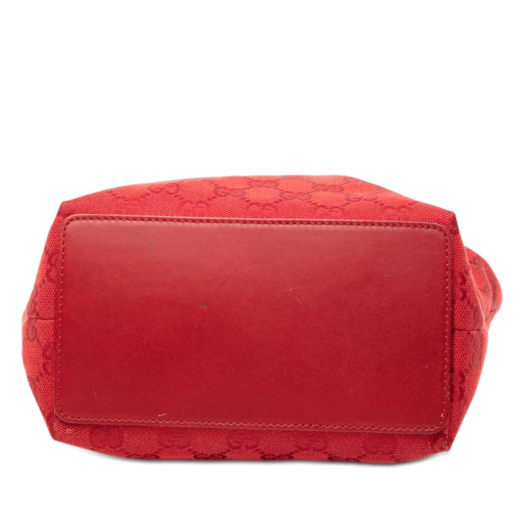 Gucci GG Canvas Tote Red Canvas Good condition - Inside View