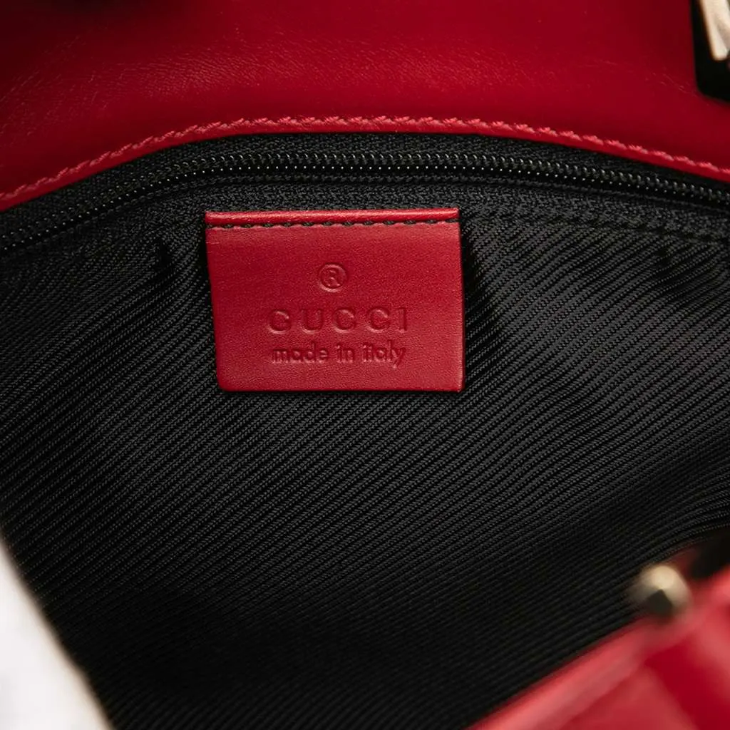 Gucci GG Canvas Tote Red Canvas Very good - Box View