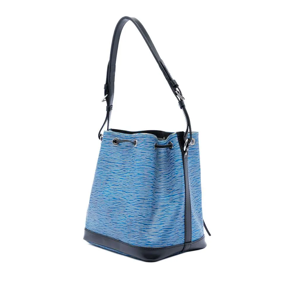Louis Vuitton Epi Denim Petit Bicolor Noe Blue Leather Very good - Back View