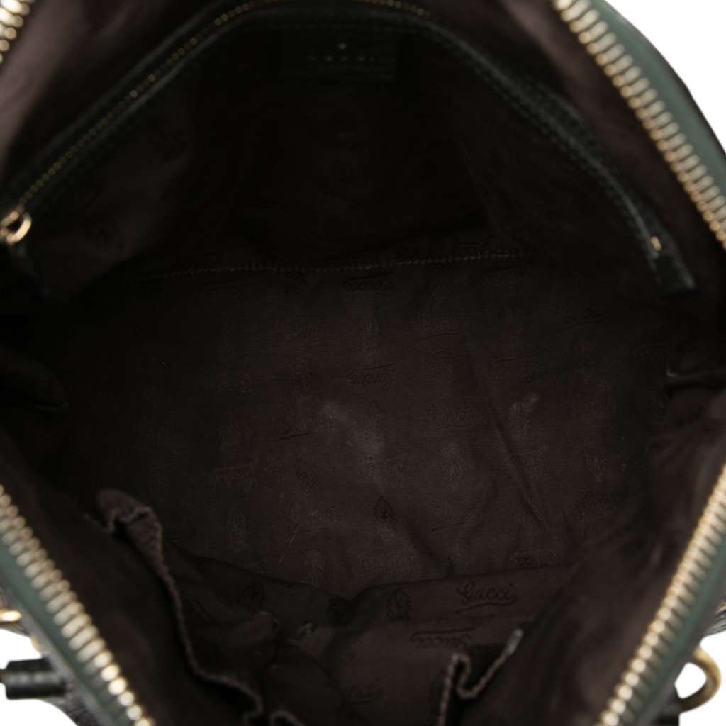 Gucci Medium GG Canvas Charm Dome Satchel Beige Canvas Good condition - Model View