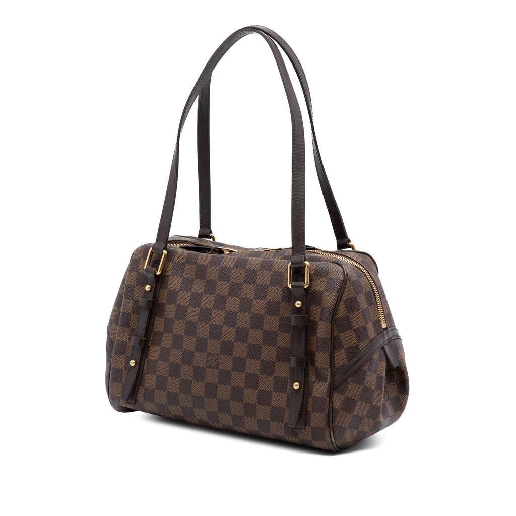Louis Vuitton Damier Ebene Rivington GM Brown Good condition - Back View