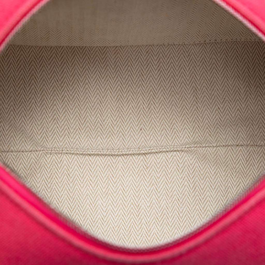 Hermès Small Toile Bride A Brac Case Pink Canvas Good condition - Model View