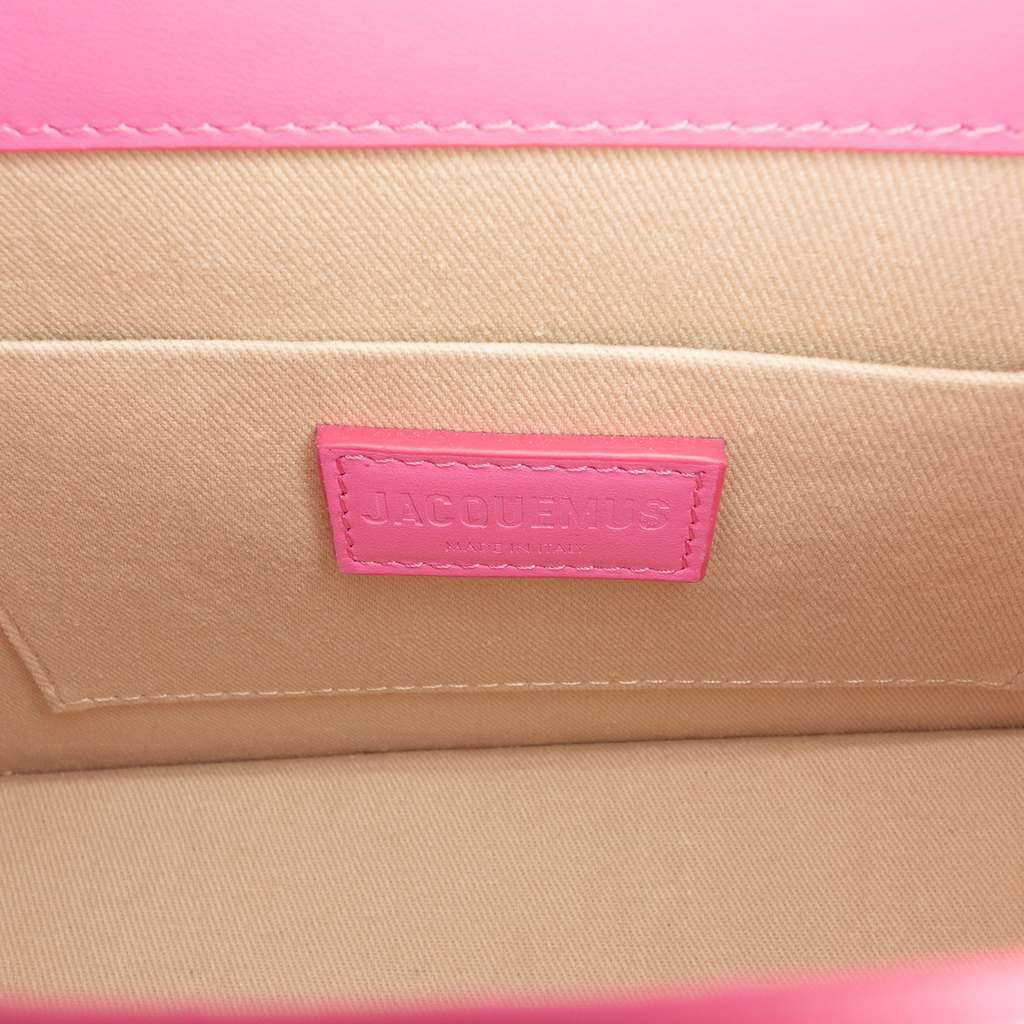 Jacquemus Smooth Calfskin Le Grand Chiquito Pink Leather Good condition - Box View