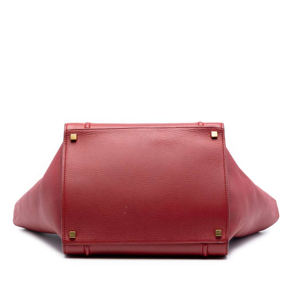 Celine Medium Leather Phantom Luggage Tote Red Leather Good condition - Inside View
