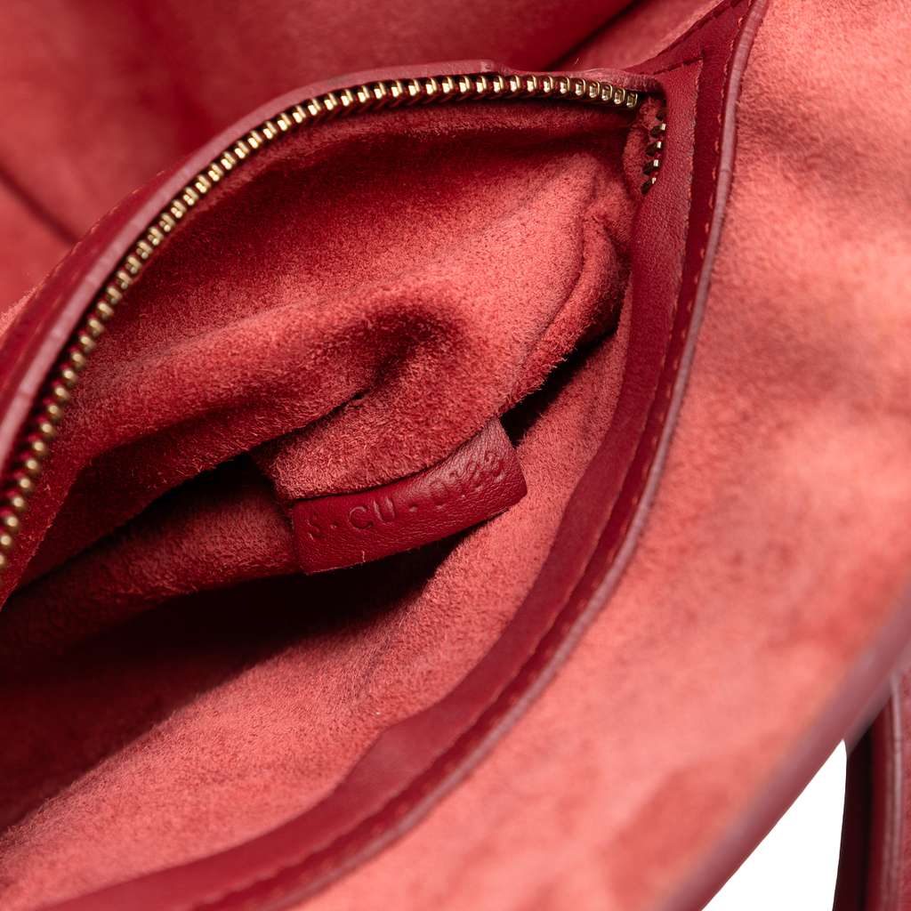 Celine Medium Leather Phantom Luggage Tote Red Leather Good condition - Box View