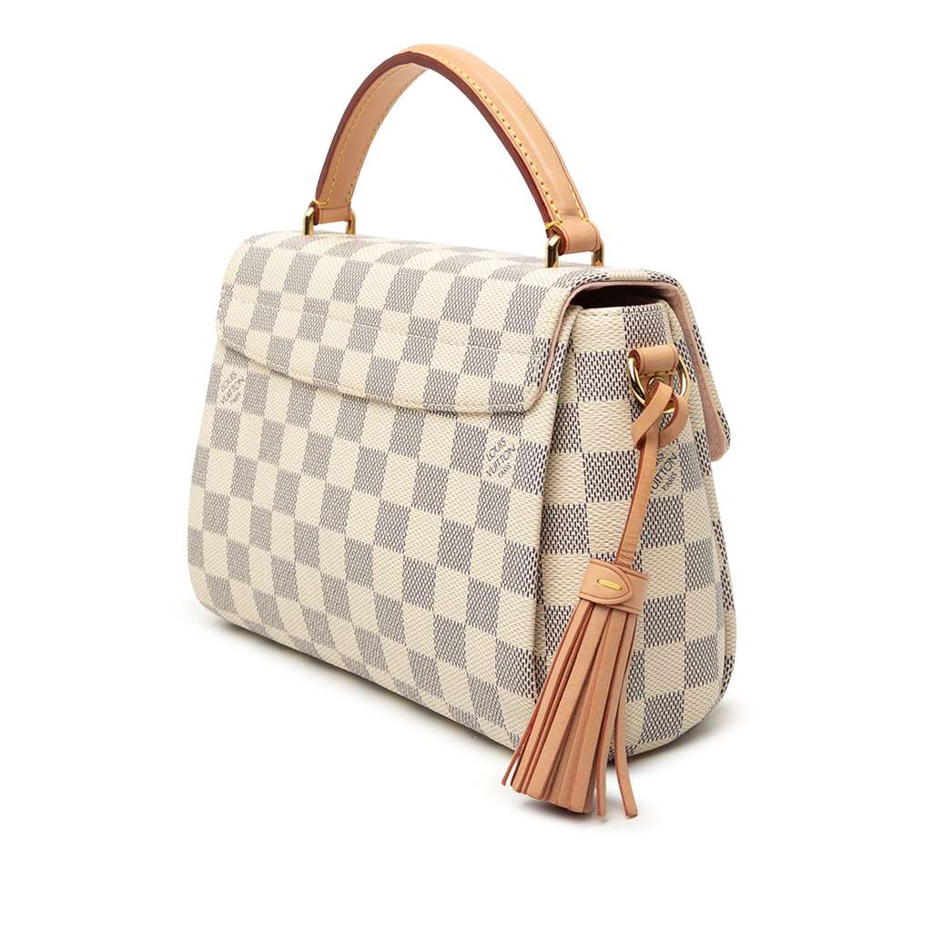 Louis Vuitton Damier Azur Croisette White Good condition - Back View