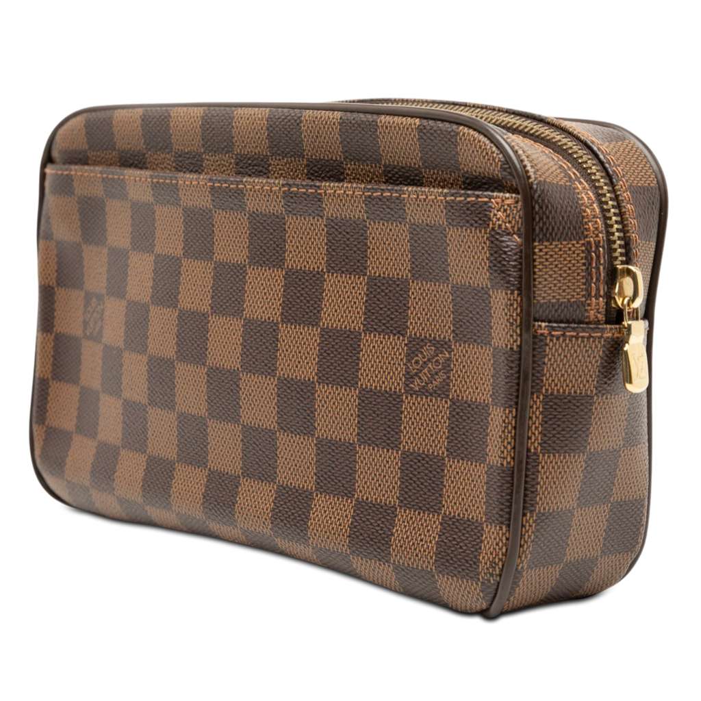 Louis Vuitton Damier Ebene Pochette Saint Paul Brown Good condition - Back View
