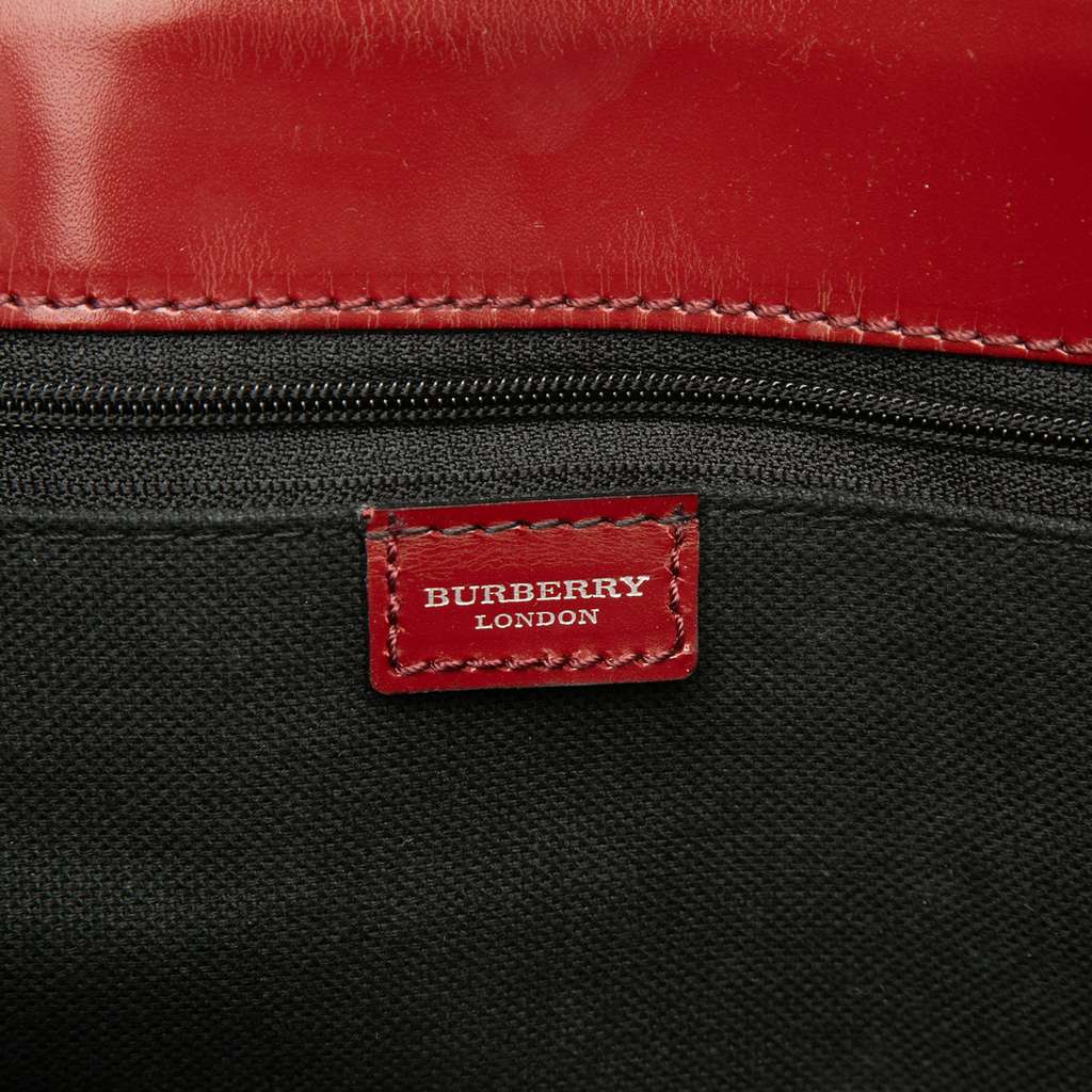 Burberry Haymarket Check Coated Canvas Tote Beige Canvas Good condition - Box View