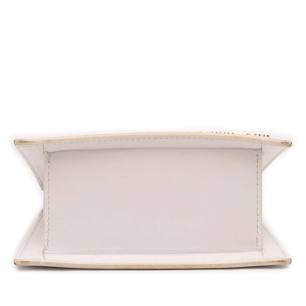 Jacquemus Leather Le Chiquito Moyen White Leather Fair condition - Inside View