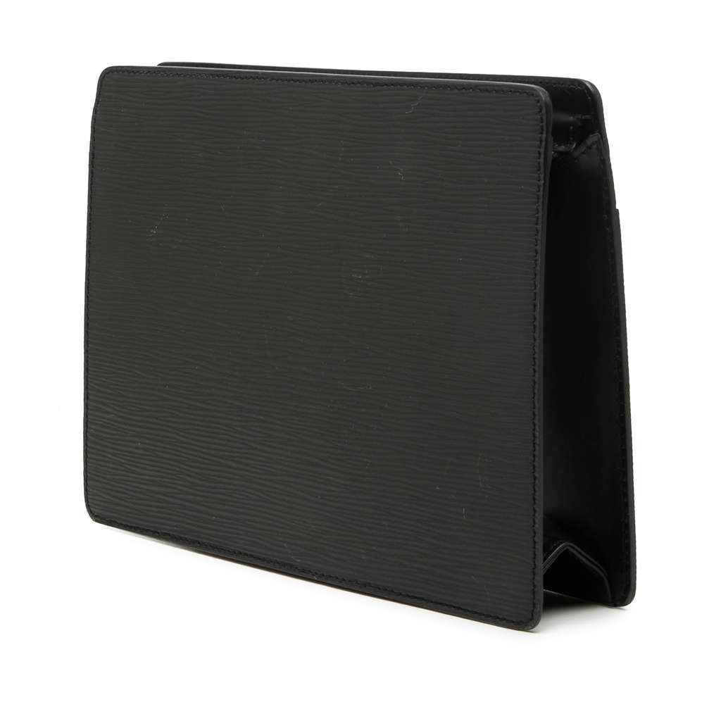 Louis Vuitton Epi Pochette Homme Black Leather Good condition - Back View