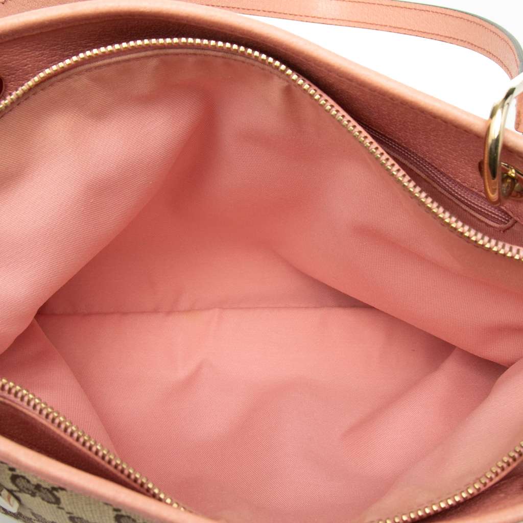 Gucci Medium GG Canvas Eclipse Tote Beige Canvas Good condition - Model View